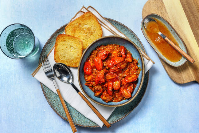 Creamy Korma Lentils and Sweet Potato