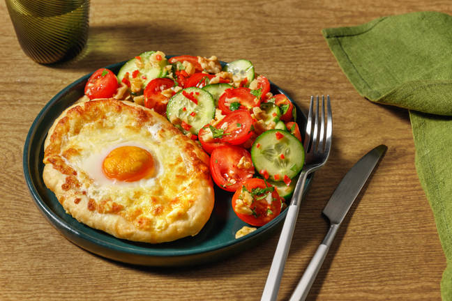 Handmade Adjaruli Khachapuri Style Pastry