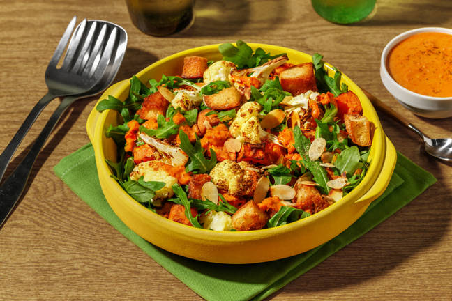 Romesco Roasted Cauliflower Salad