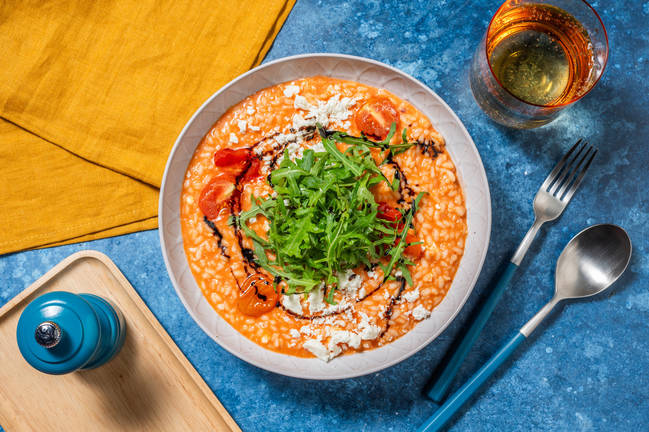 Stovetop Goat's Cheese and Sun-Dried Tomato Risotto