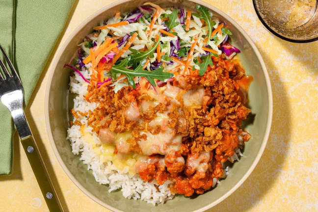 Super Quick Cheeseburger Inspired Rice Bowl