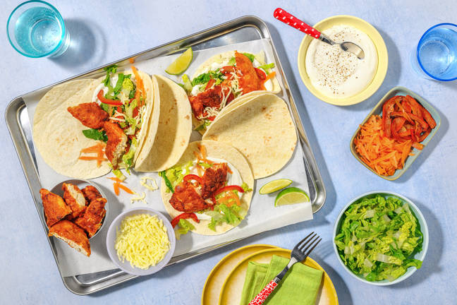 Taco-Night mit knusprigem Hühnchen