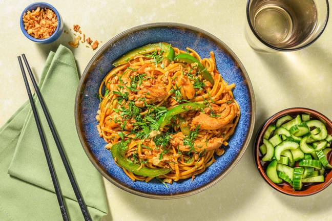 Surinamese-Style Bami with Chicken Thigh Strips