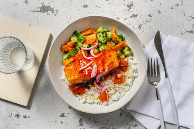 Saumon glacé au chutney de mangue