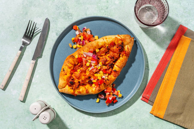 Pizza en barquette au poulet épicé Tex-Mex