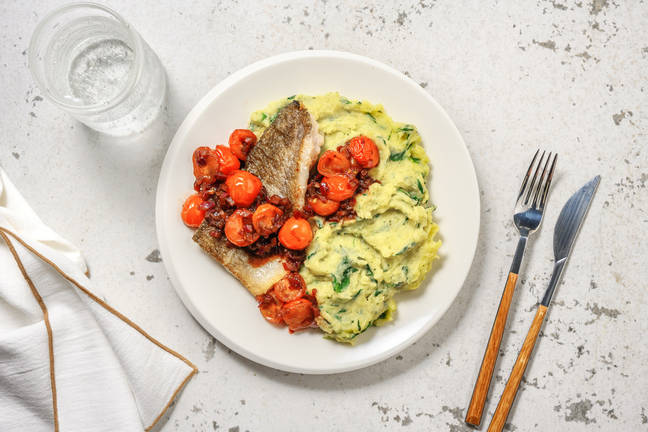 Tilapiafilet met pistou-aardappelpuree