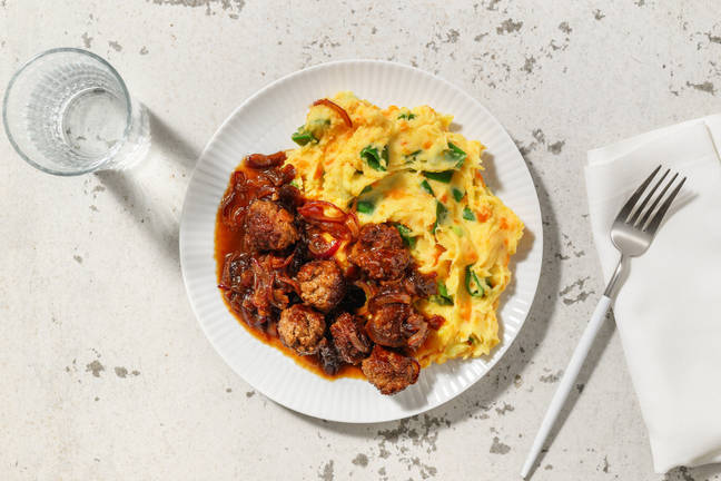 Provençal Venison Meatballs with 'Stamppot'