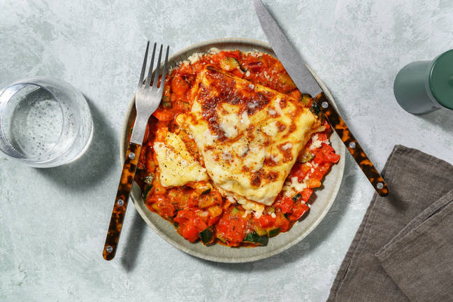 Lasagne primavera met Siciliaanse kruiden