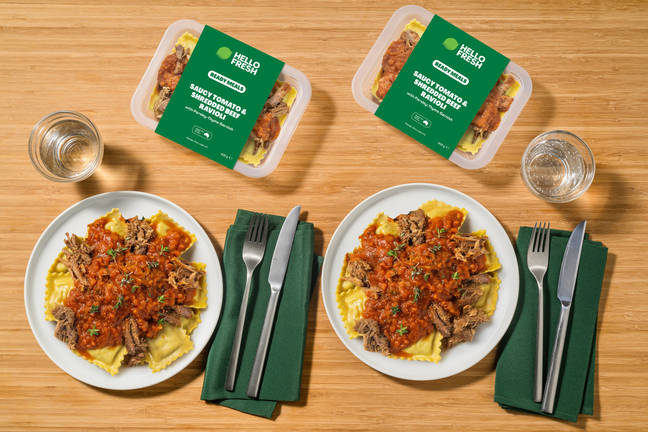 Saucy Tomato & Shredded Beef Ravioli