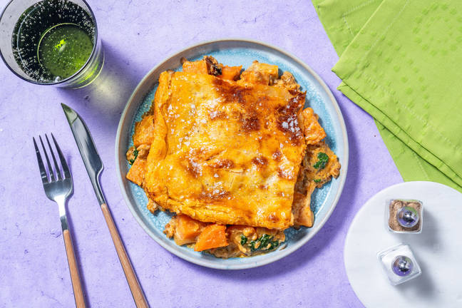 Curried Sweet Potato and Lentil Pie