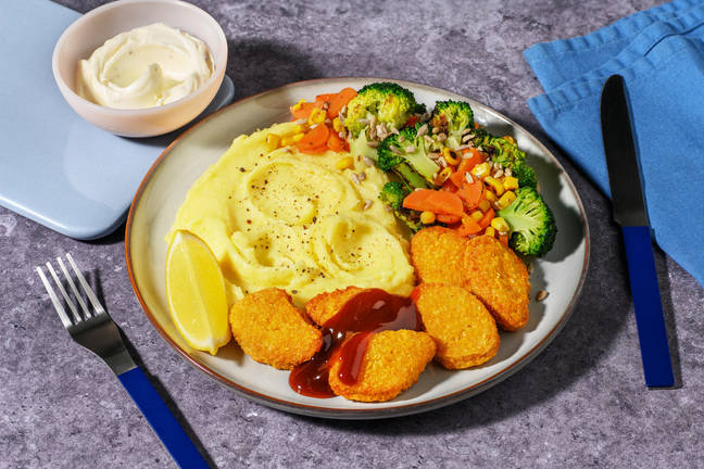 Vegonuggets och vitlökspotatismos