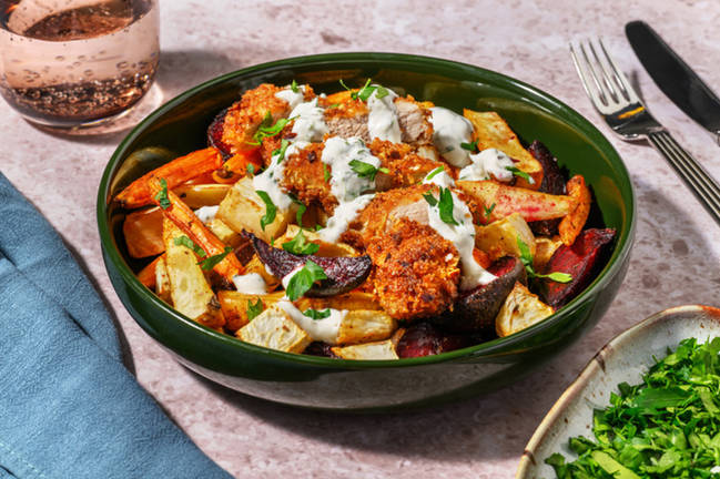 Mandelpanerad fläskkotlett