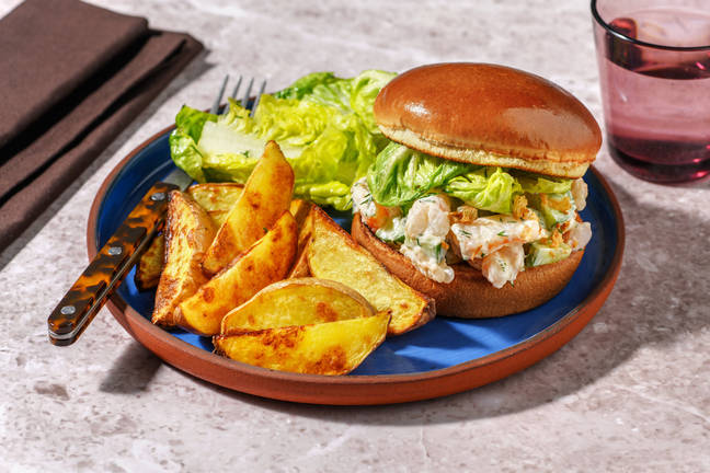 Cremet reje-briochesandwich