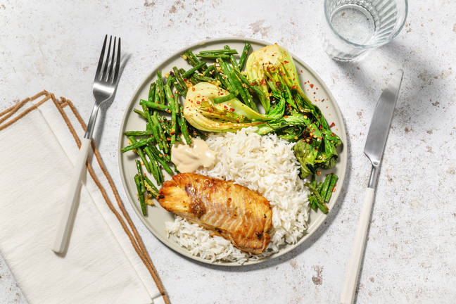 Citrusbakad vit fisk