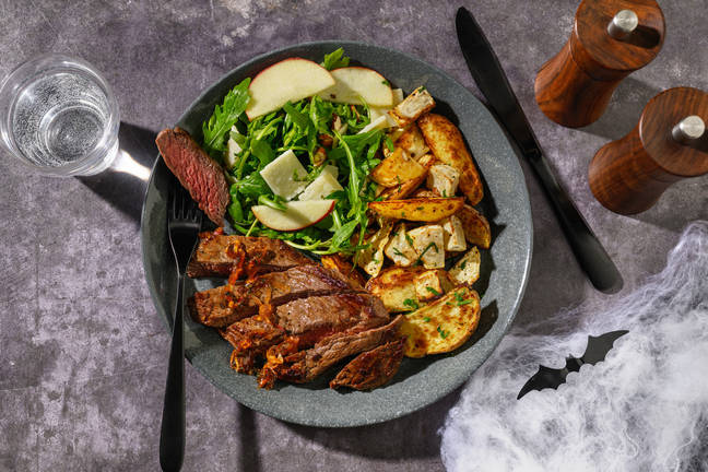 Rumpsteak og skalotteløgssmør