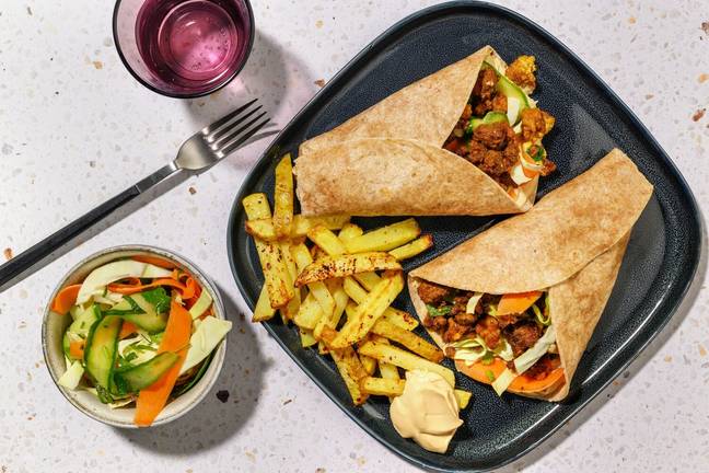 Vietnamesisk wrap på karamelliserad blandfärs
