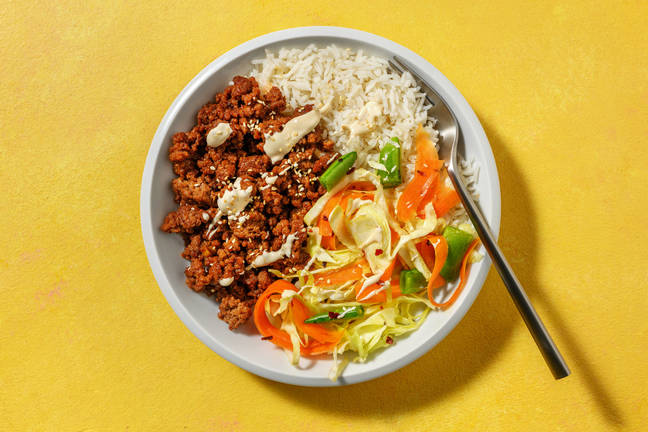 Snabblagad koreansk bulgogi på nötfärs