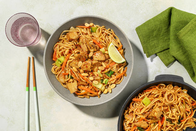 Teriyaki-stekte vegetarstrimler