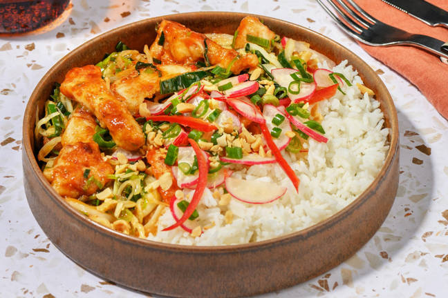 Rask og spicy kyllingwok