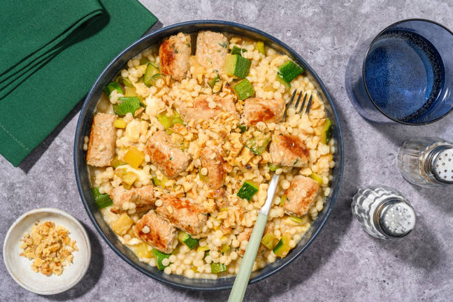 Couscous perlato alla salsiccia e stracchino