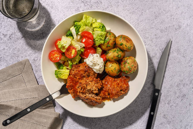 Spanska BBQ-glaserade fläskfärsbiffar