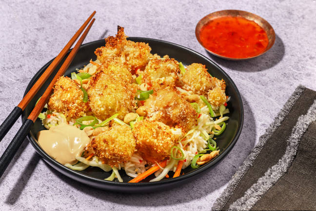 Crispy bloemkoolstukjes met panko