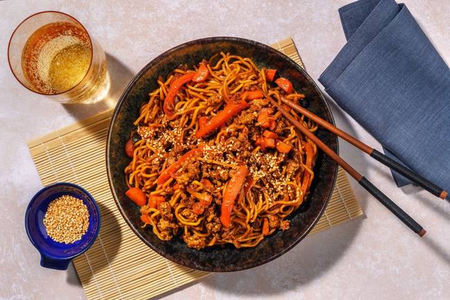 Quick Indonesian Inspired Pork Noodles
