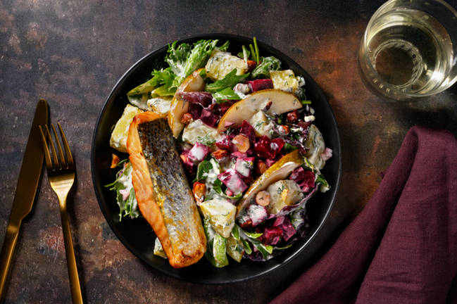 Honung- och senapsrostad lax