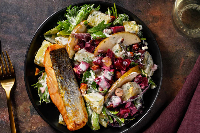 Honning- og sennepsbakt laks