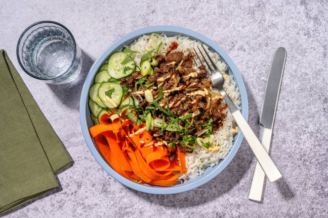 ”Banh mi”-bowl på nötfärs