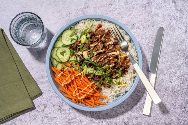 ”Banh mi”-bowl på nötfärs