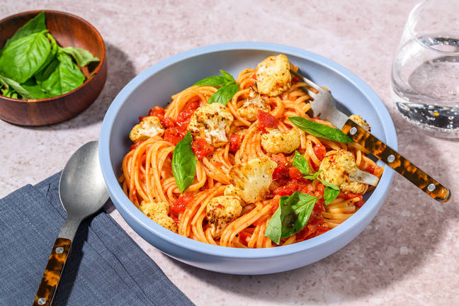 Frische Linguine mit Röst-Blumenkohl