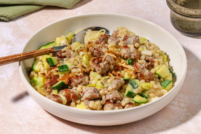 Couscous cremoso alla salsiccia e stracchino