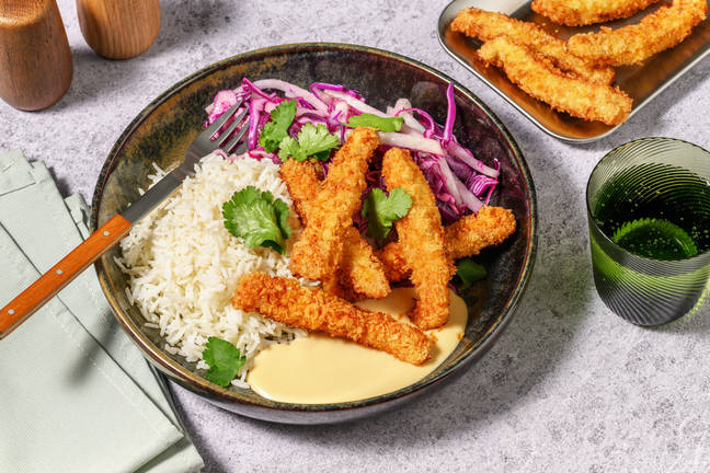 Asiatisk panerad fläskkotlett