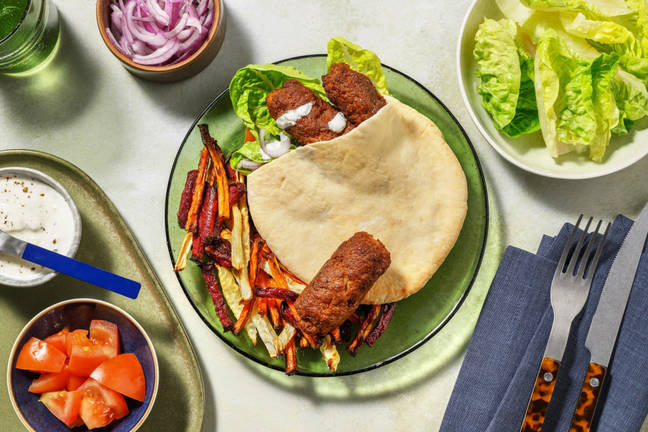 Svinekjøttkofta i pita