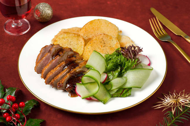 Aprikos- og balsamicoglasert andebryst