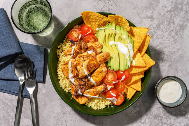 Mexicansk kyllinge-bulgurbowl