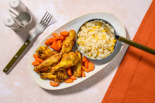 Tandoori wings: alitas de pollo especiadas