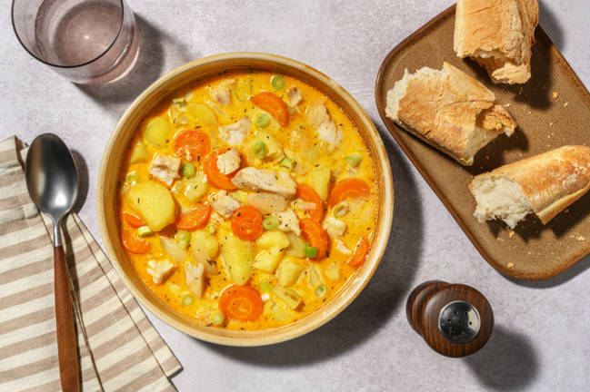 Creamy Fish and Carrot Chowder