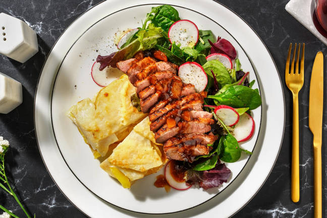 Aprikos- och balsamicoglaserat ankbröst