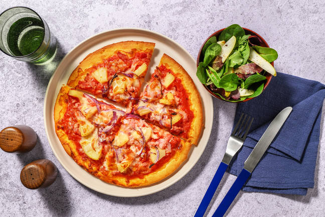 Bacon- och ananaspizza | Gör din egen