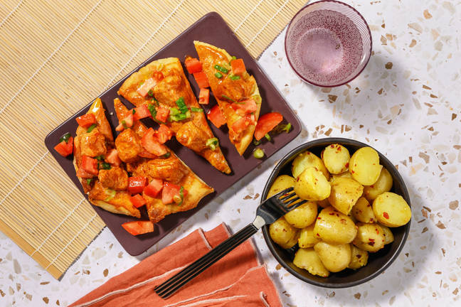 Chicken Korma Baked Naan