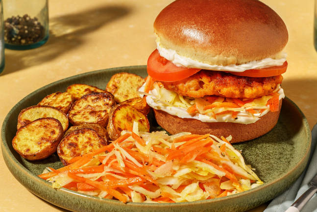 Fish burger di pesce bianco alla galiziana