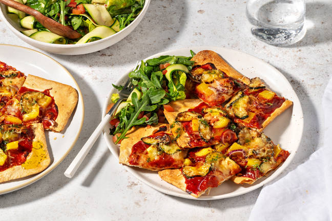 Flammkuchen met courgette