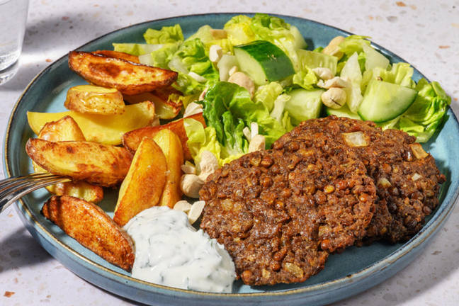 Spröda gröna linsfritters