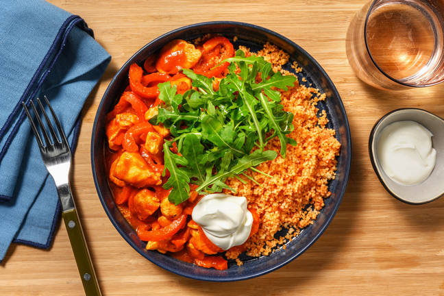 Tex-Mex Style Smoky Chicken Couscous Bowl