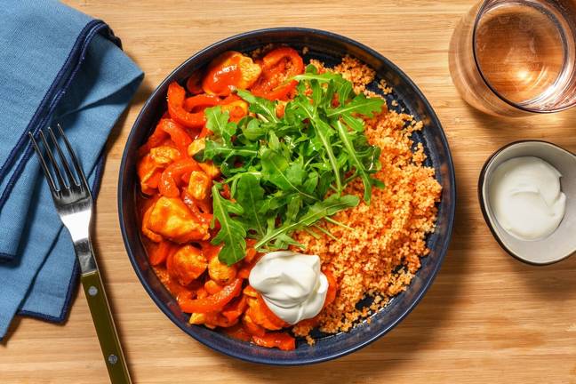 Tex-Mex Style Smoky Chicken Couscous Bowl