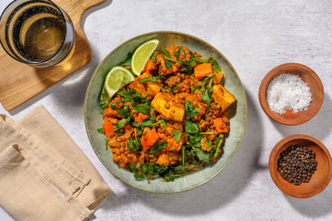 Spinach and Tofu Dahl