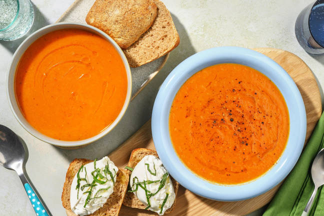 Soupe de tomate aux épices siciliennes