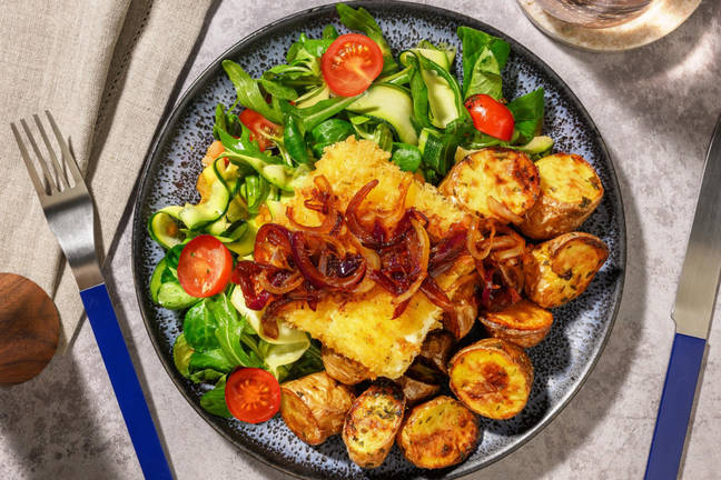 Feta panée au panko et romarin
